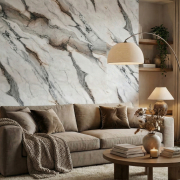 Интерьерный Лист СОЛИД из полимера ультравысокой плотности, коллекция Urban (2025) SoliD IL 2002 Мрамор Кальяри - Солид