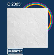 С2005 плита потолочная экструдированная, белая - Солид