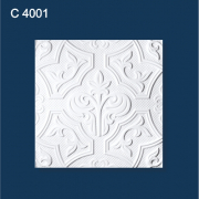  С4001 плита потолочная бесшовная инжекционная, белая - Солид