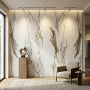 Интерьерный Лист СОЛИД из полимера ультравысокой плотности, коллекция Urban (2025) SoliD IL 2036 Мрамор Римини - Солид