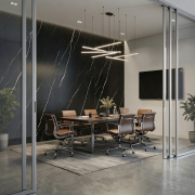 Интерьерный Лист СОЛИД из полимера ультравысокой плотности, коллекция Urban (2025) SoliD IL 2003 Мрамор Неро Линеа - Солид