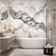 Интерьерный Лист СОЛИД из полимера ультравысокой плотности, коллекция Urban (2025) SoliD IL 2022 Мрамор Рапалло - Солид