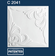 С2041 плита потолочная экструдированная, белая - Солид