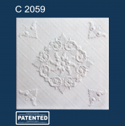 С2059 плита потолочная экструдированная, белая - Солид