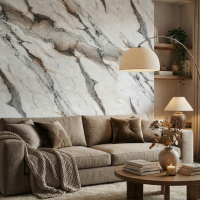 Интерьерный Лист СОЛИД из полимера ультравысокой плотности, коллекция Urban (2025) SoliD IL 2002 Мрамор Кальяри - Солид