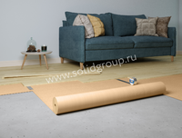 Подложка профессиональная SoliD IXPE PRO, оранжевая для SPC, WPC, LVT покрытий - Солид