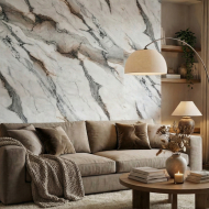 Интерьерный Лист СОЛИД из полимера ультравысокой плотности, коллекция Urban (2025) SoliD IL 2002 Мрамор Кальяри - Солид
