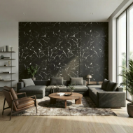 Интерьерный Лист СОЛИД из полимера ультравысокой плотности, коллекция Urban (2025) SoliD IL 2004 Мрамор Неро Матовый - Солид