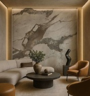 Интерьерный Лист СОЛИД из полимера ультравысокой плотности, коллекция Urban (2025) SoliD IL 2028 Мрамор Спелло - Солид