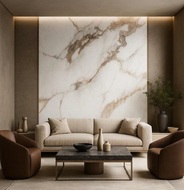 Интерьерный Лист СОЛИД из полимера ультравысокой плотности, коллекция Urban (2025) SoliD IL 2016 Мрамор Таормина - Солид